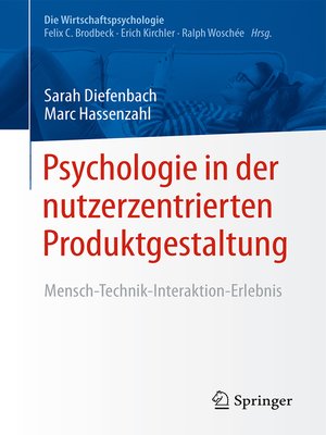 cover image of Psychologie in der nutzerzentrierten Produktgestaltung